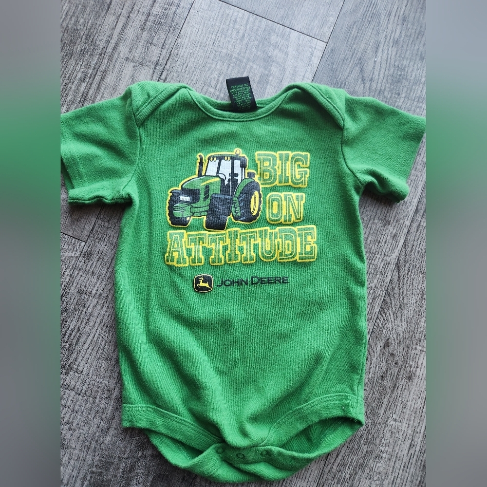 John Deere Green Baby Onesie 24 Months